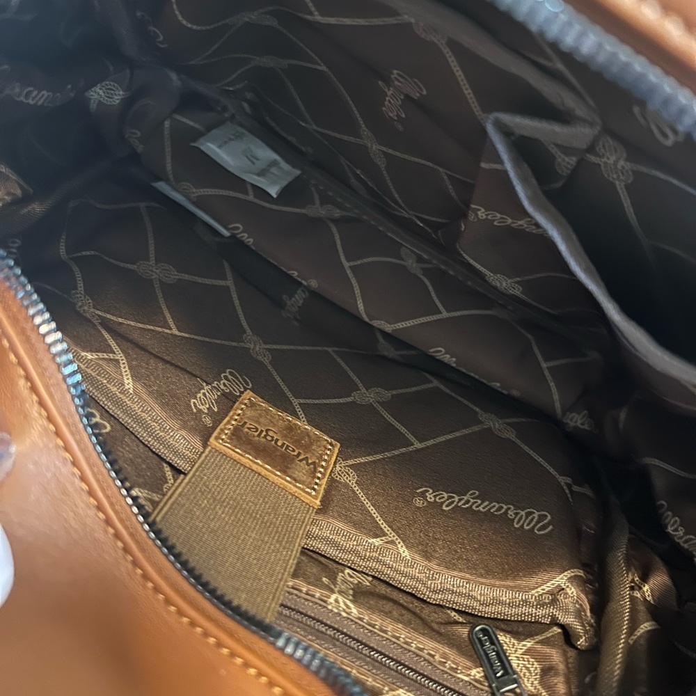 Wrangler Tan Backpack with Patterned Interior ** … - image 4